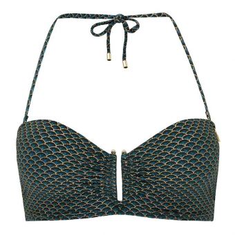 Chinese Fan Strapless Bikinitop