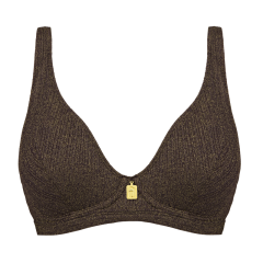 Choco Gold Plunge Bikinitop