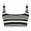 Annadiva Swim Aruba Stripe Bralette Bikinitop Black White