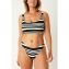 Annadiva Swim Aruba Stripe Brazilian Bikinibroekje Black White