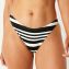 Annadiva Swim Aruba Stripe Brazilian Bikinibroekje Black White