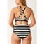 Annadiva Swim Aruba Stripe High Waist Bikinibroekje Black White