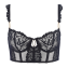 Aubade Flowermania Longline BH Noir