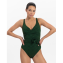 Beachlife Green Embroidery Overslag Badpak Groen