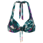 Cyell Ikat Teal Halter Bikinitop