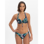 Cyell Ikat Teal Halter Bikinitop