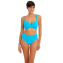 Freya Jewel Cove Hoog Bikinibroekje Plain Turquoise