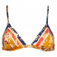 Watercult Patchwork Florals Triangle Bikinitop Summer Jam