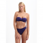 Cyell Badmode Satin Navy Bandeau Bikinitop