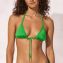 Watercult Shimmering Solids Triangle Bikinitop Green Flash