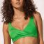 Watercult Shimmering Solids Twist Bikinitop Green Flash