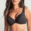 Panache Swim Spirit Plunge Bikinitop Black