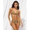 Watercult Sunset Florals Bikinitop Warm Olive